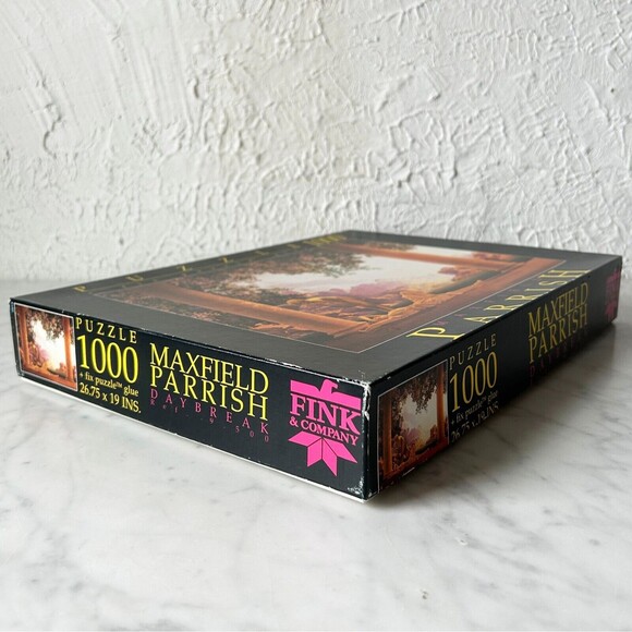 Vintage Maxfield Parrish 1922 Daybreak 1000 Piece Fink Jigsaw Puzzle - Complete - Picture 5 of 7